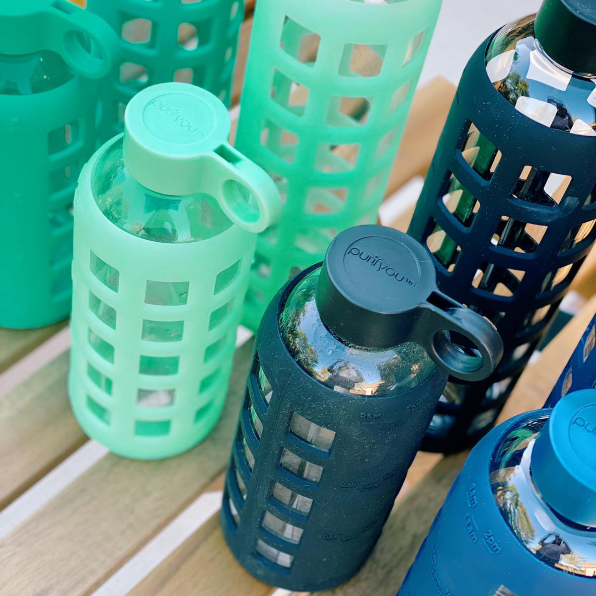 purifyou Glass Water Bottles