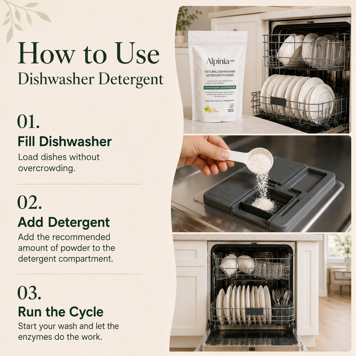 Enzyme Dishwasher Detergent Powder
