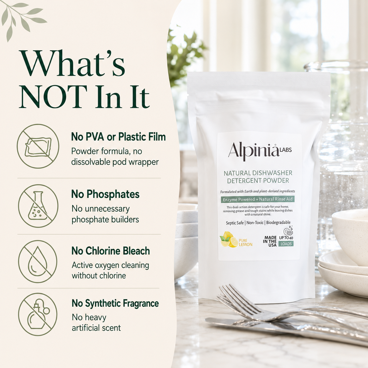 Enzyme Dishwasher Detergent Powder